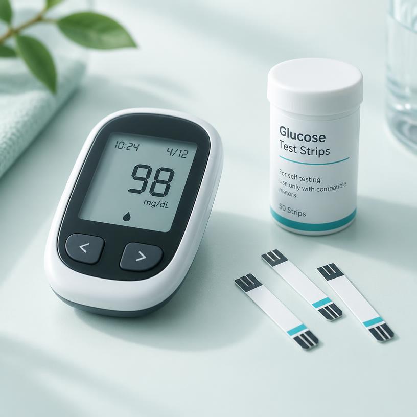 Glucose panel at-home test kit